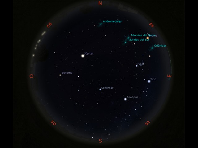 Observatorio Astronómico de la UTN: Mapa del cielo de noviembre