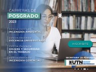 Están abiertas las inscripciones a cuatro carreras de Posgrado